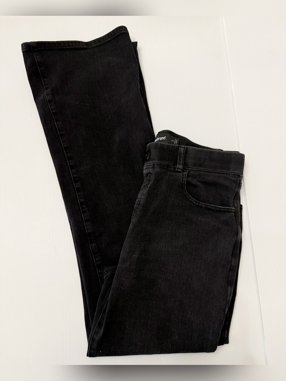 Betabrand Black Boot Cut Stretch Jeans Size Large